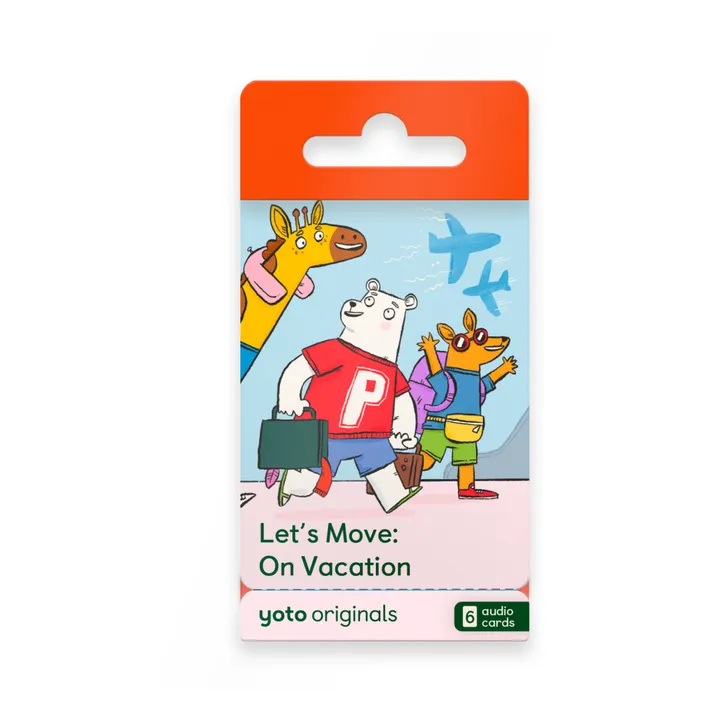 Yoto Player - Yoto Player - Cartes Yoto Let's Move on Vacation - Pack de 6