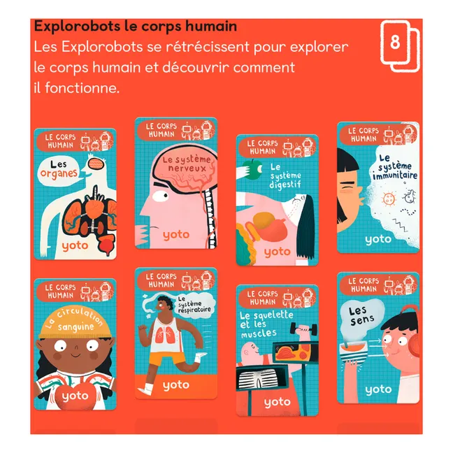 Cartes Yoto Le Corps Humain - Pack de 8
