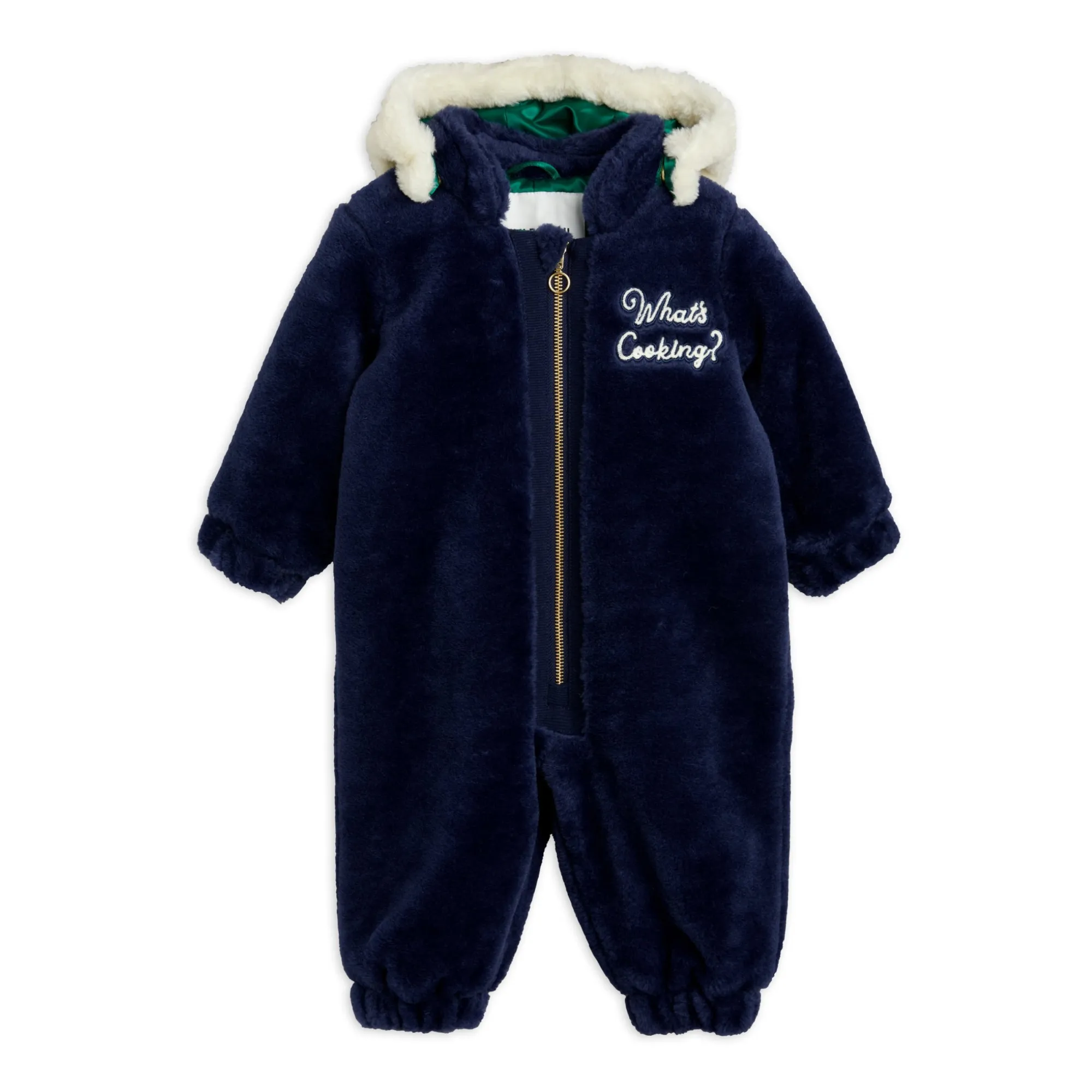 Mini Rodini Navy Blue What's Cooking Recycled Polyester Pilot Suit