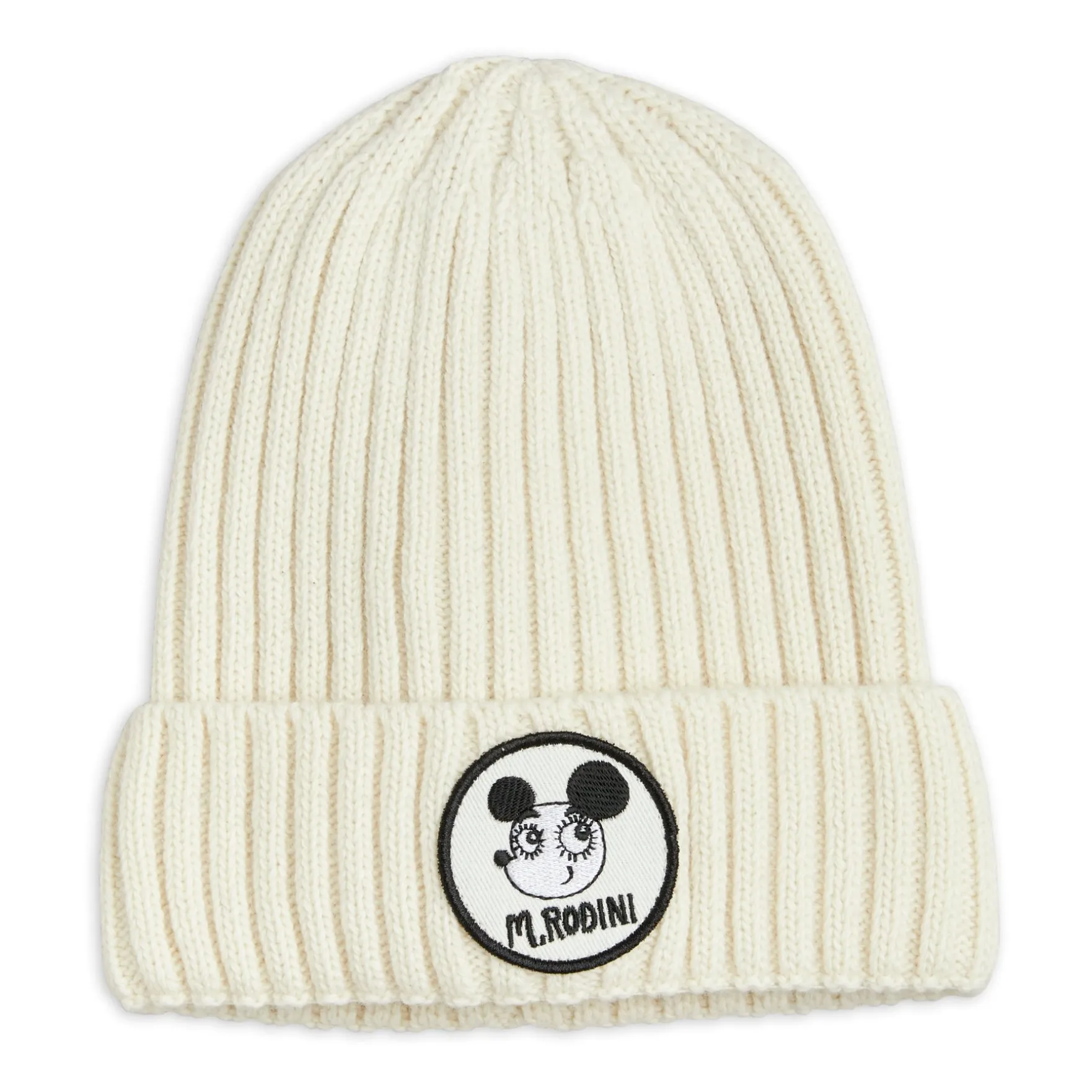 Mini Rodini Ecru Panda Hat
