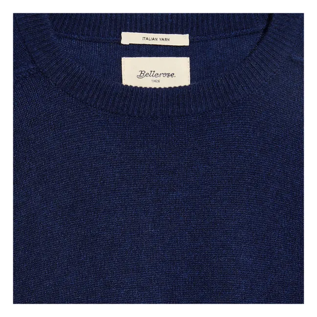 Alithe Recycled Cashmere Sweater | Navy blue