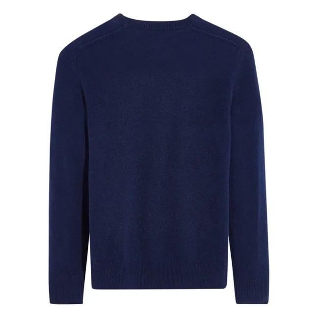Alithe Recycled Cashmere Sweater | Navy blue