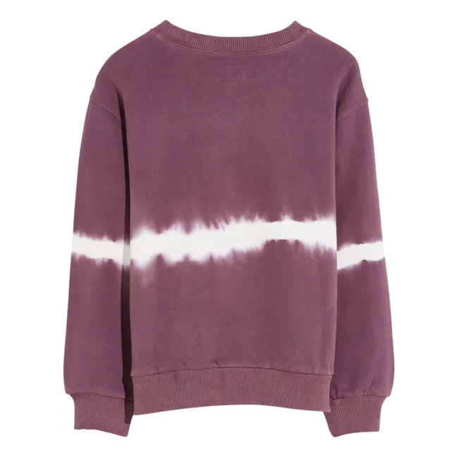 Tie & Dye Chami sweatshirt | Aubergine