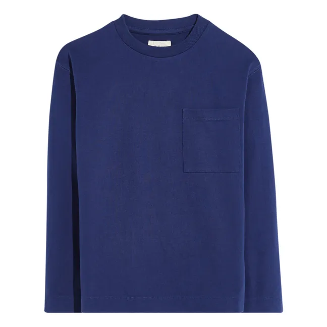 Camo Long Sleeve Pocket T-Shirt | Royal blue
