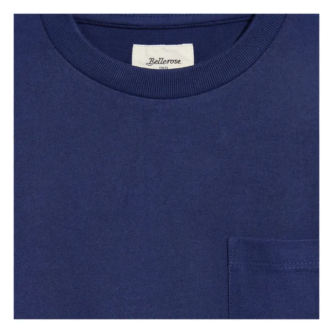 T-shirt Manches Longues Poche Camo | Bleu roi