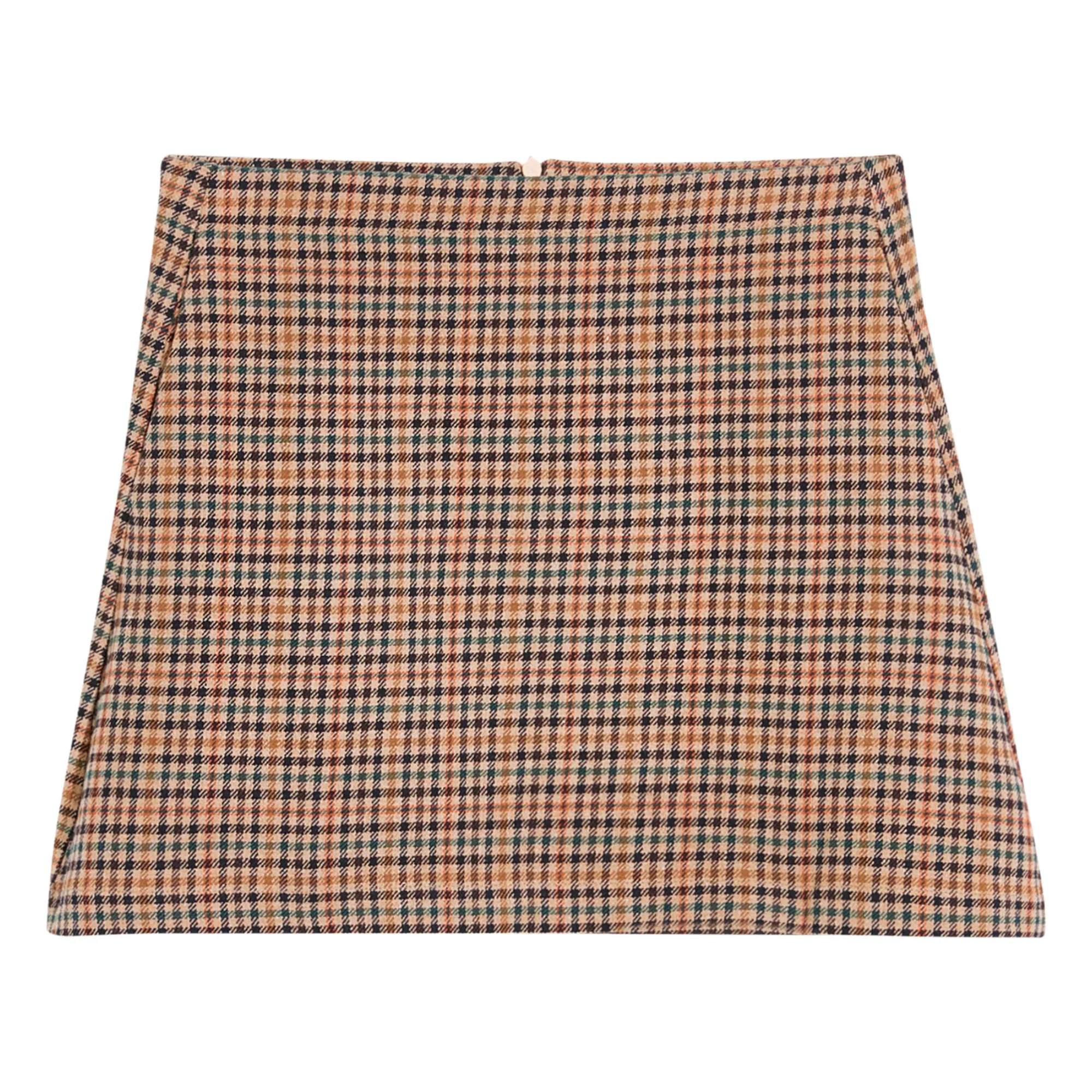 Bellerose Mustard Skirt Parise Carreaux