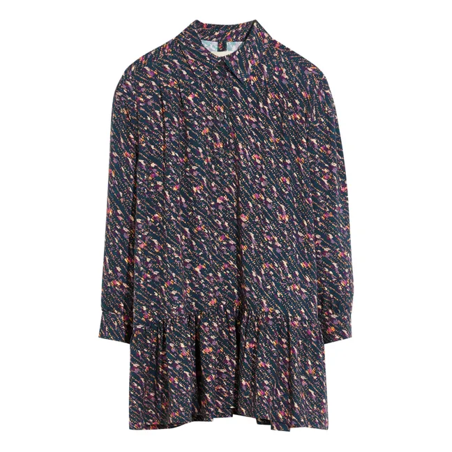Vestito con volant Abu | Nero