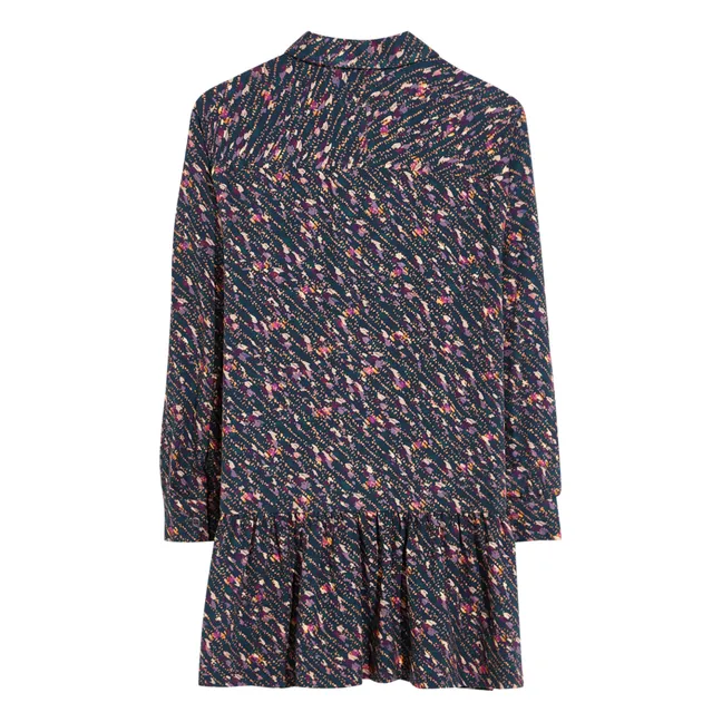 Vestito con volant Abu | Nero