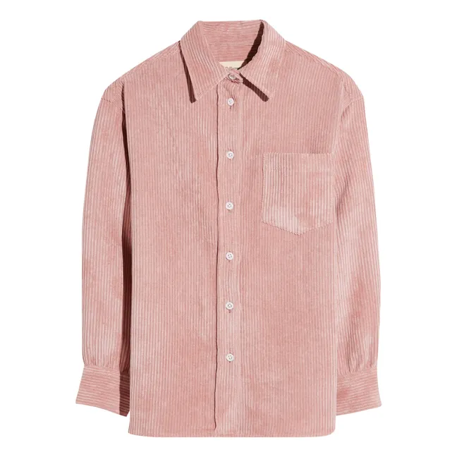 Camicia Ironie in Velluto | Rosa