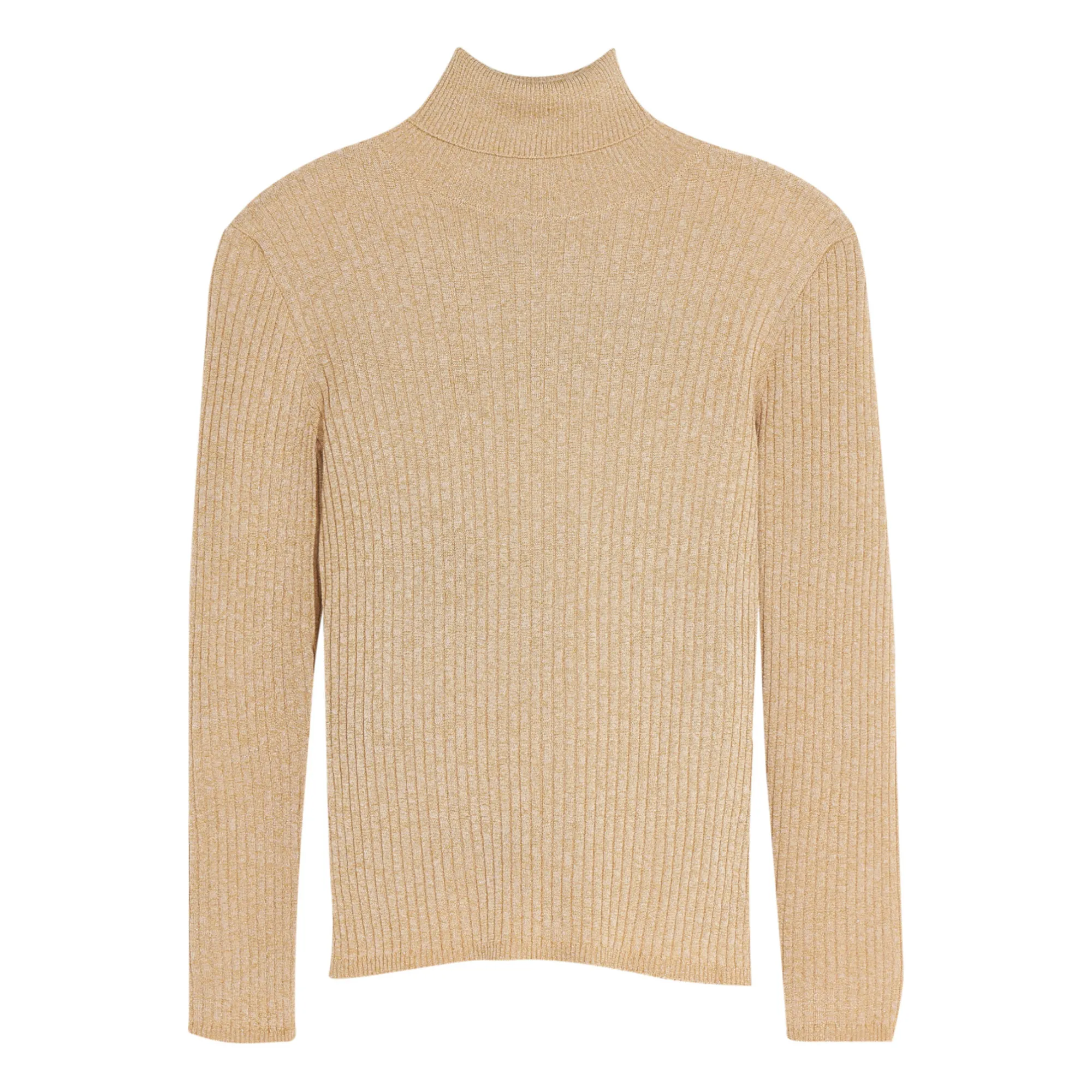 Bellerose Sand Anolux Lurex Turtleneck