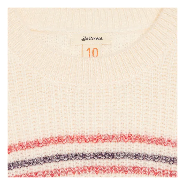 Maglione Diosy a Righe | Ecru