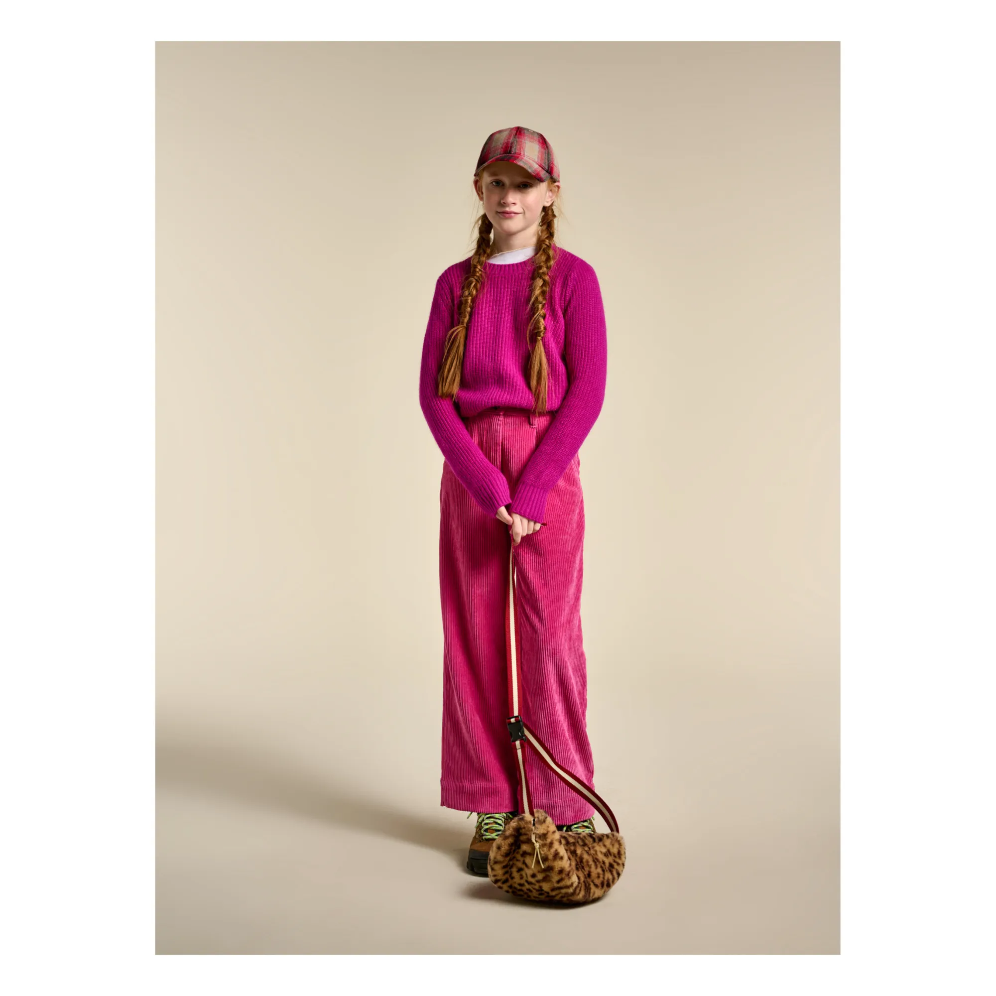 Pull Col rond Diot | Rouge cerise- Image produit n°1