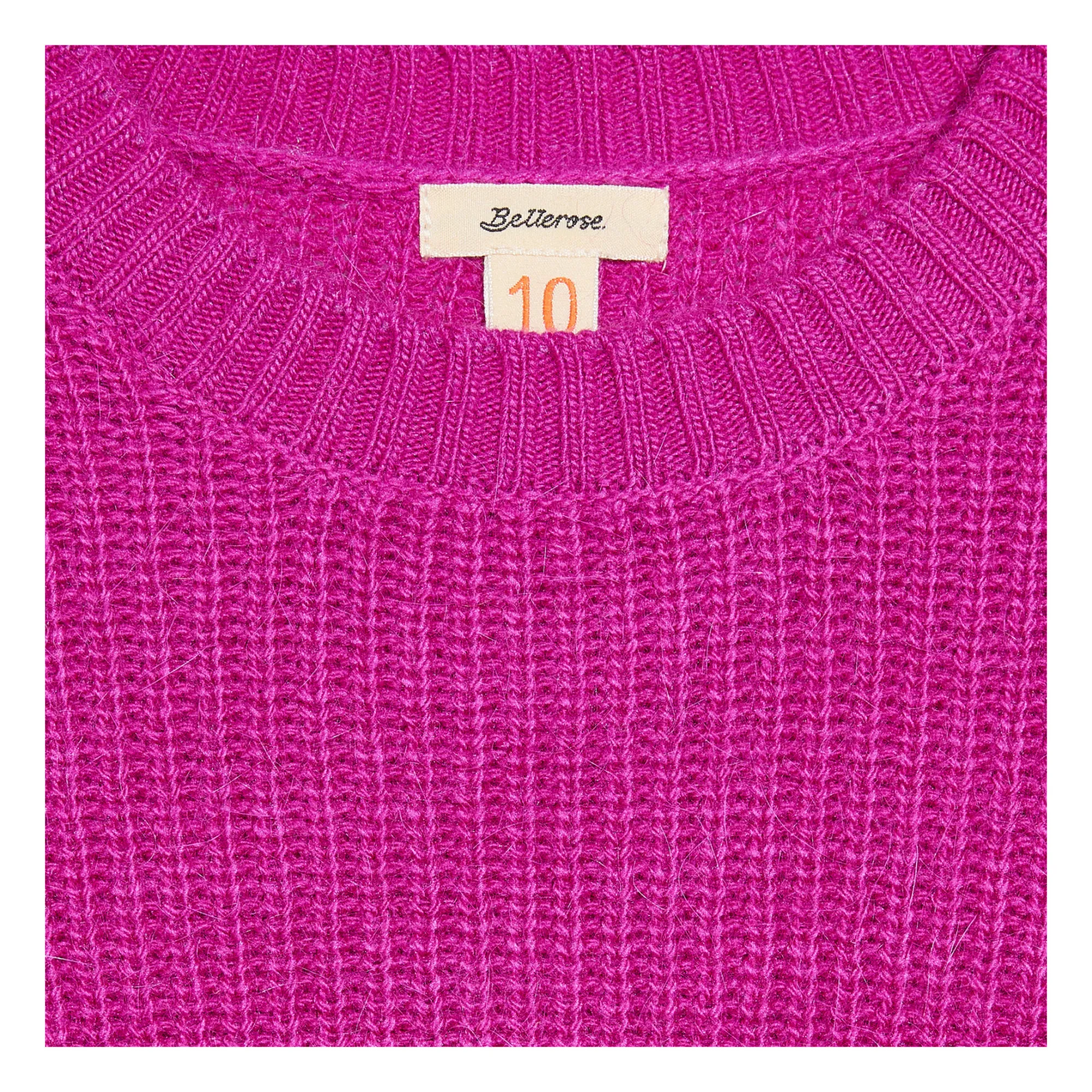 Pull Col rond Diot | Rouge cerise- Image produit n°2