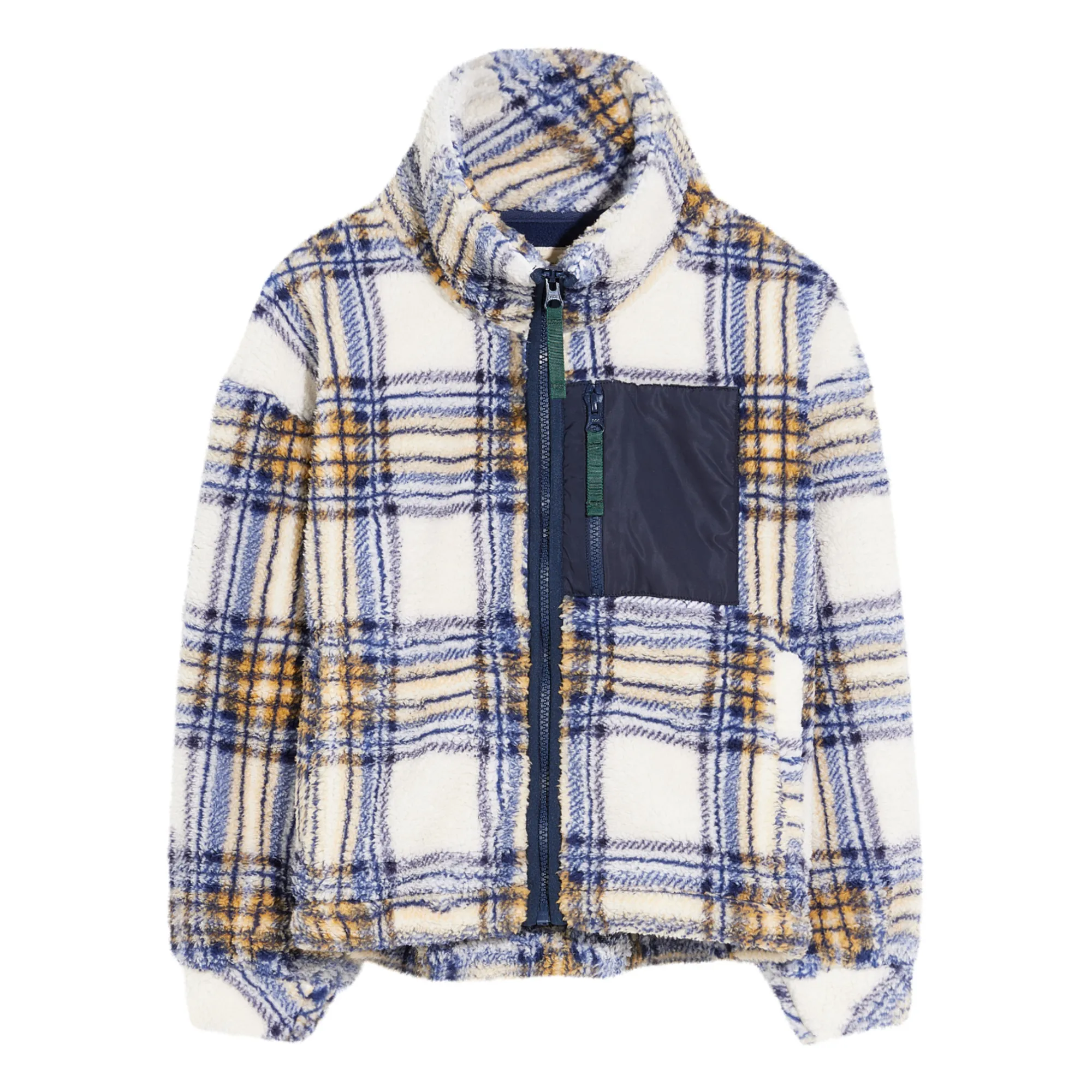 Bellerose Ecru Aika Carreaux Fleece