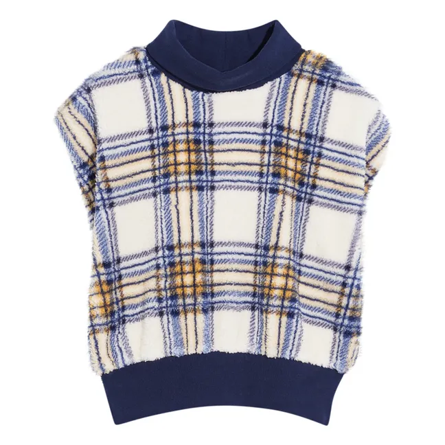 Gilet Anne a Quadri | Ecru