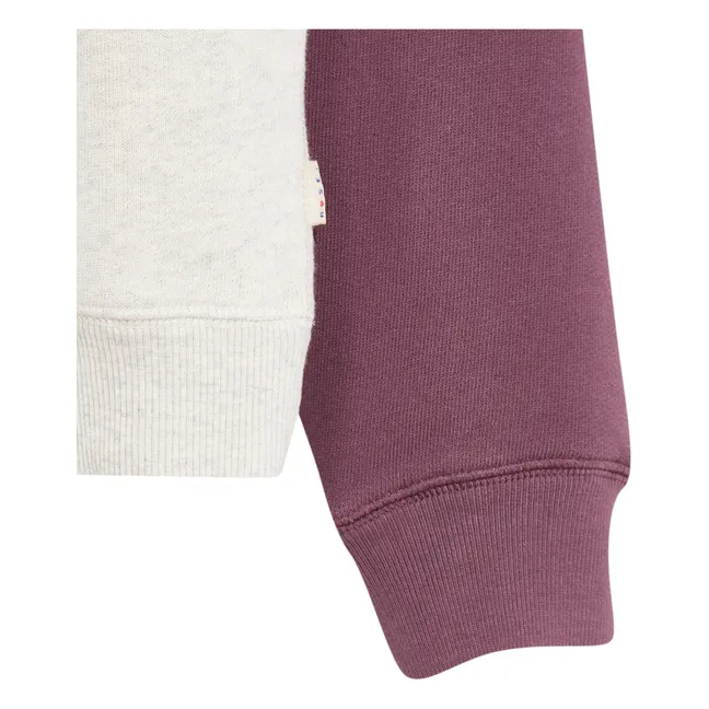 Sudadera Fadol Colorblock | Gris Jaspeado