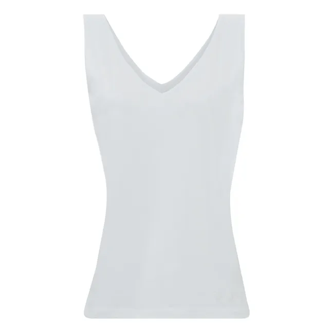 Camiseta de tirantes de lactancia Back to Basics | Blanco