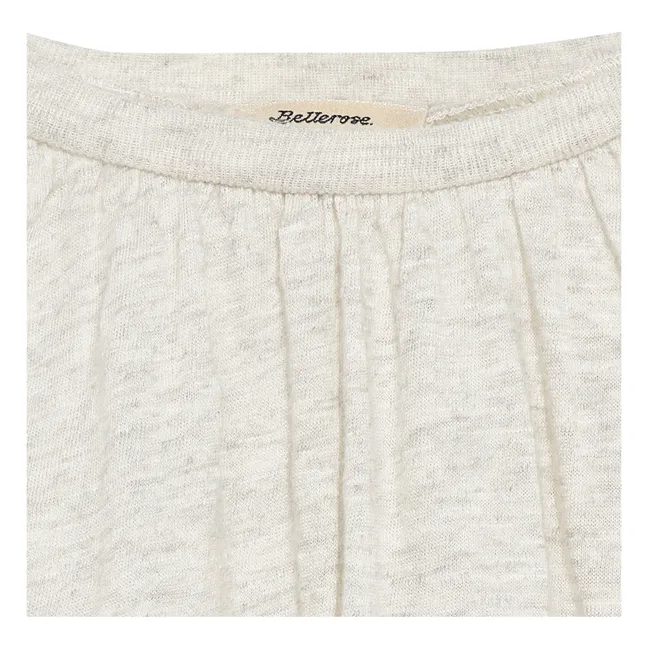 T-shirt Manches Longues Uni Molly | Gris chiné