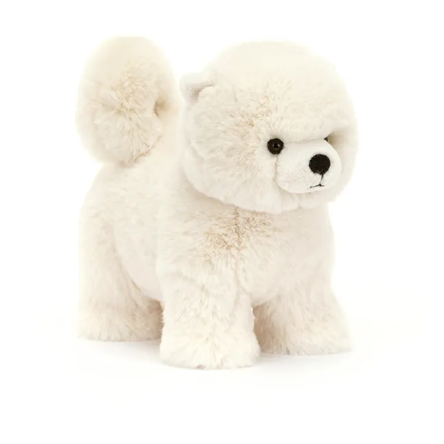 Daphne Pomeranian cuddly toy | White