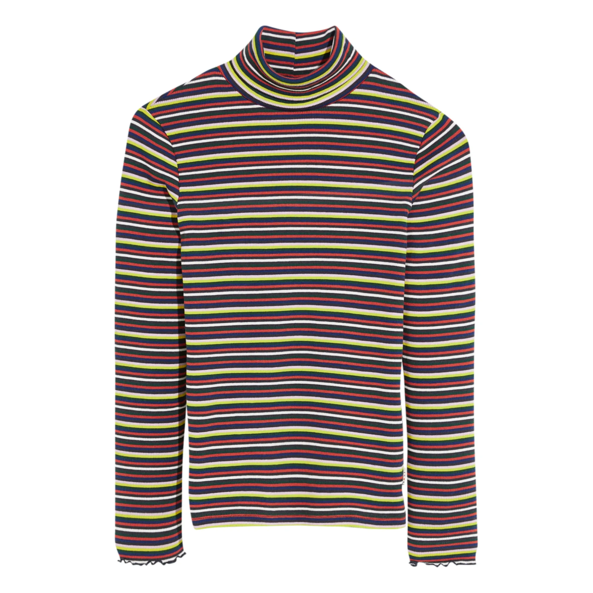 Bellerose Navy Blue Velfie Stripes Turtleneck