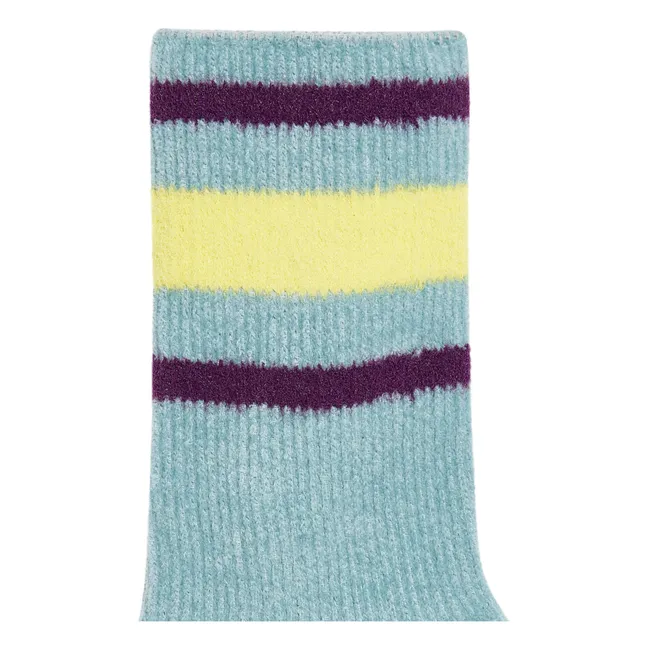 Belvet Stripes Socks | Grey