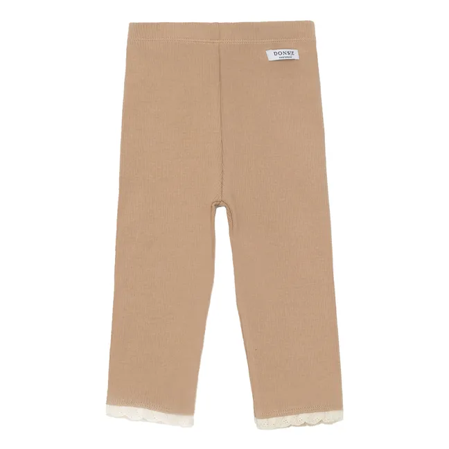 Affy organic cotton leggings | Beige