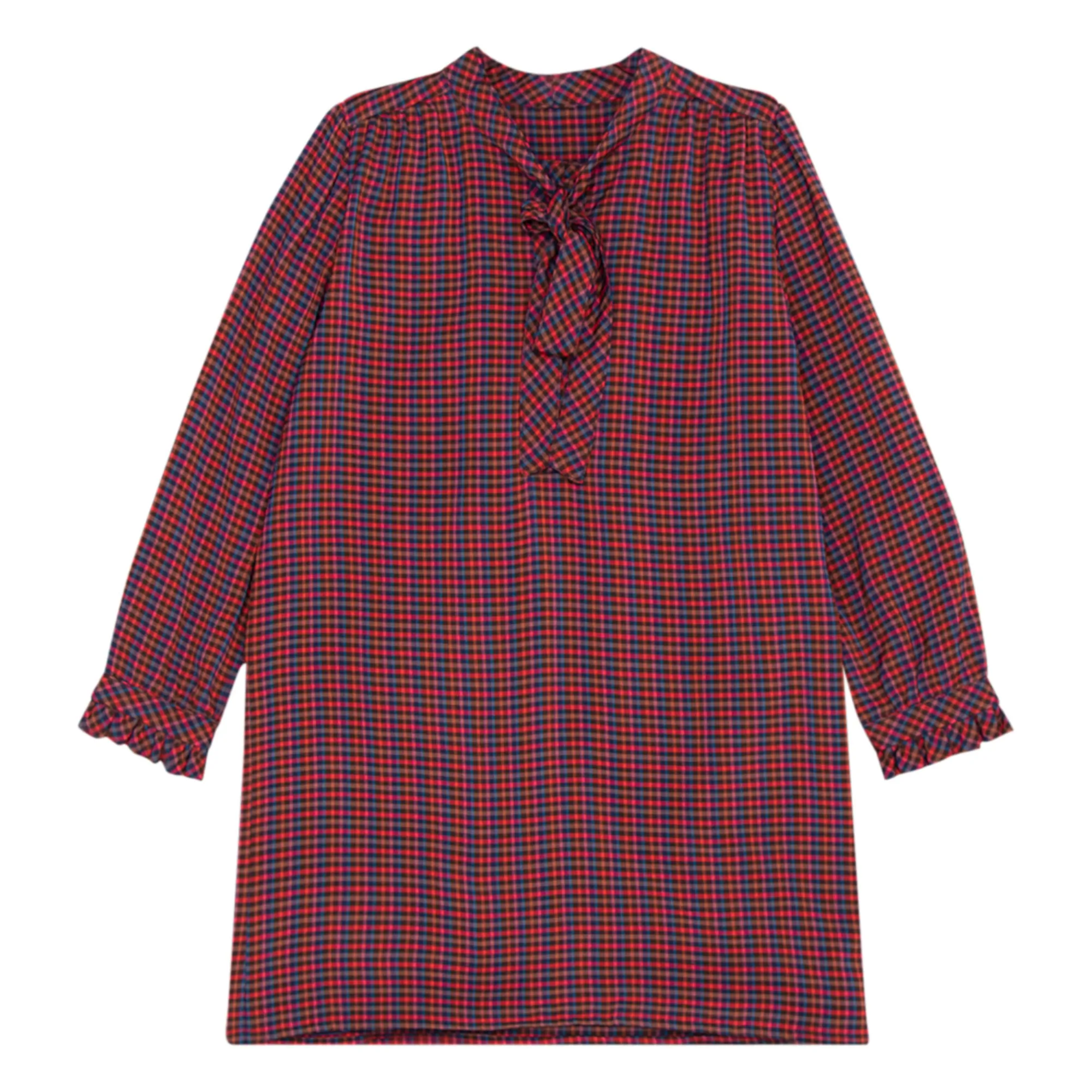Caramel Red Belford Check Dress