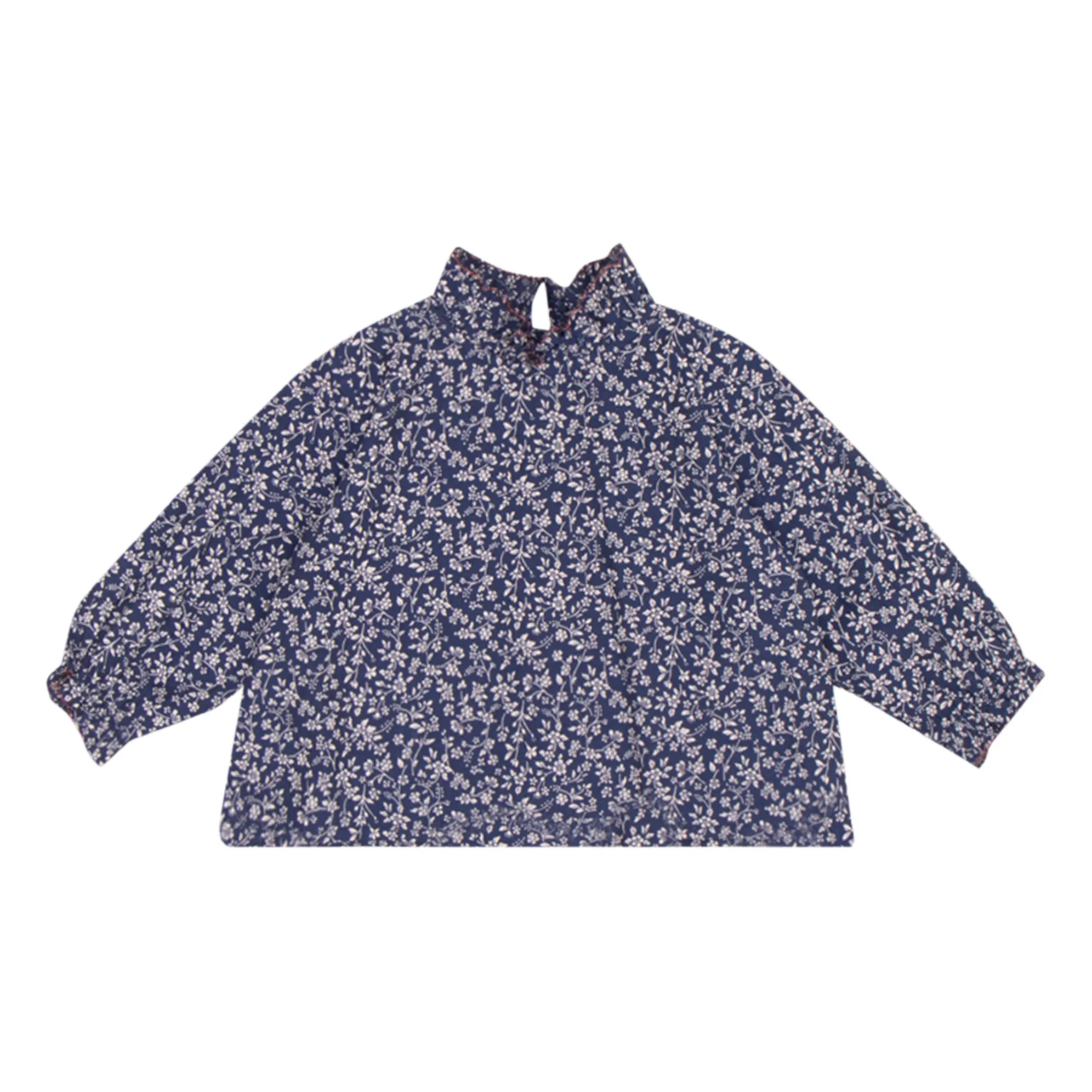Caramel Navy Blue Amicia Blouse