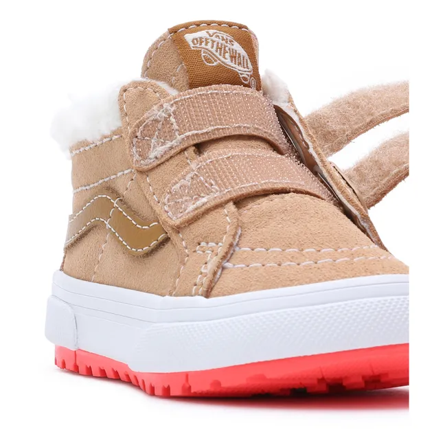 SK8-Mid Filled Scratch Sneakers | Camel