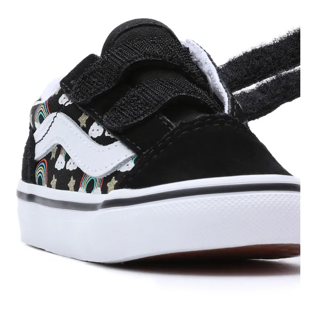 vans blanche arc en ciel