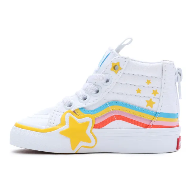 Sneakers SK8-Hi Rainbow Zip | Bianco