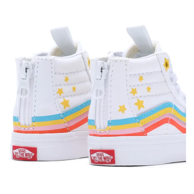 SK8-Hi High-Top Rainbow Sneakers | White