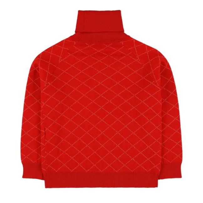Cuello alto de lana Tupac | Rojo