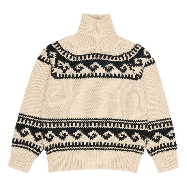 Pull Col Roulé Andy | Ecru