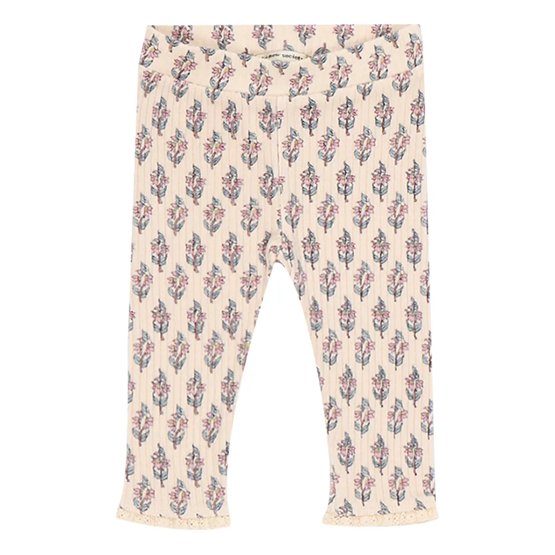 The New Society Pale Pink Betsy Lace Responsible Cotton Legging
