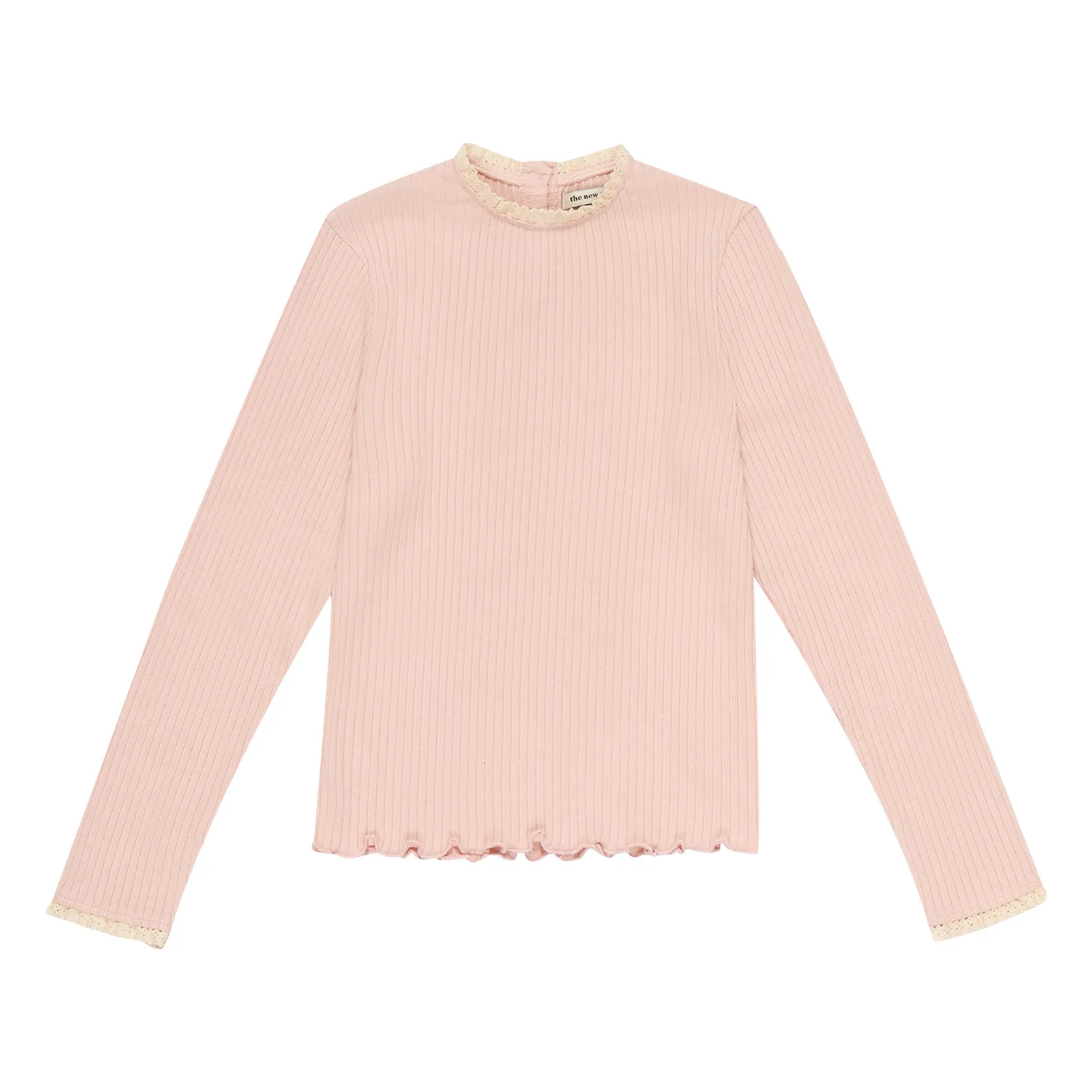 The New Society Pale Pink Betsy Lace Responsible Cotton Undershirt