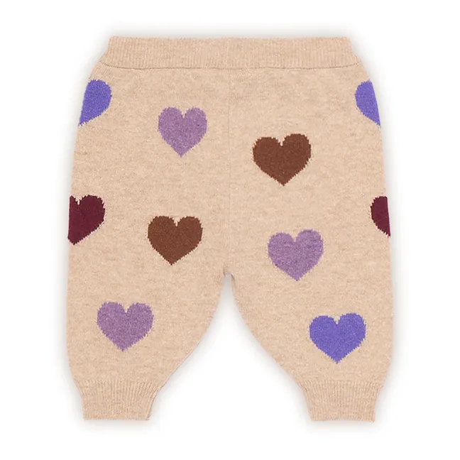 Pantalon Cœurs Matières Recyclées | Beige