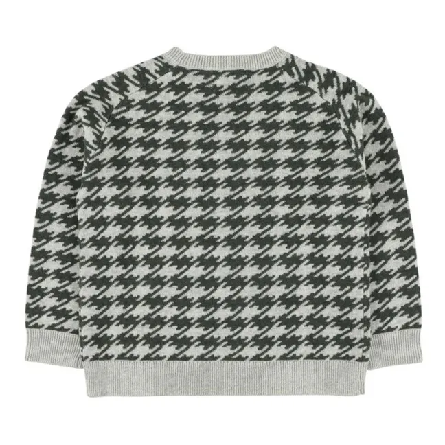Tamas Jacquard Wool Sweater | Grey