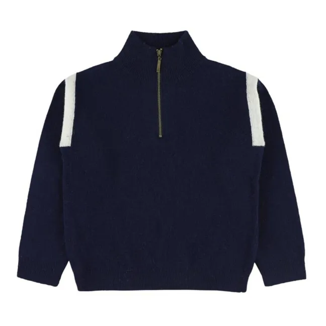 Tiena Wool Sweater | Navy blue
