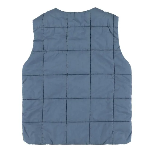 Toni Quilted Sleeveless Jacket | Blue