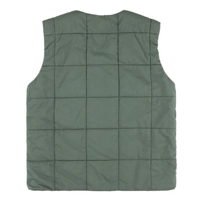 Toni Quilted Sleeveless Jacket | Green