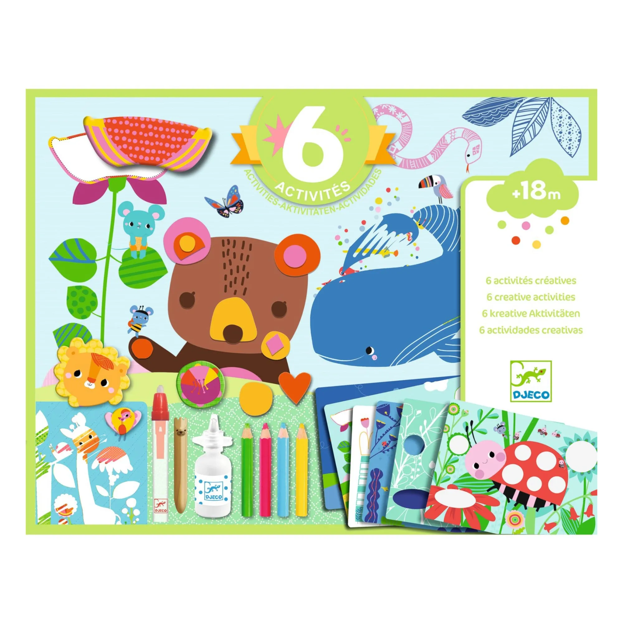 Djeco Multicoloured Mouse And Friends Multi-Activity Set