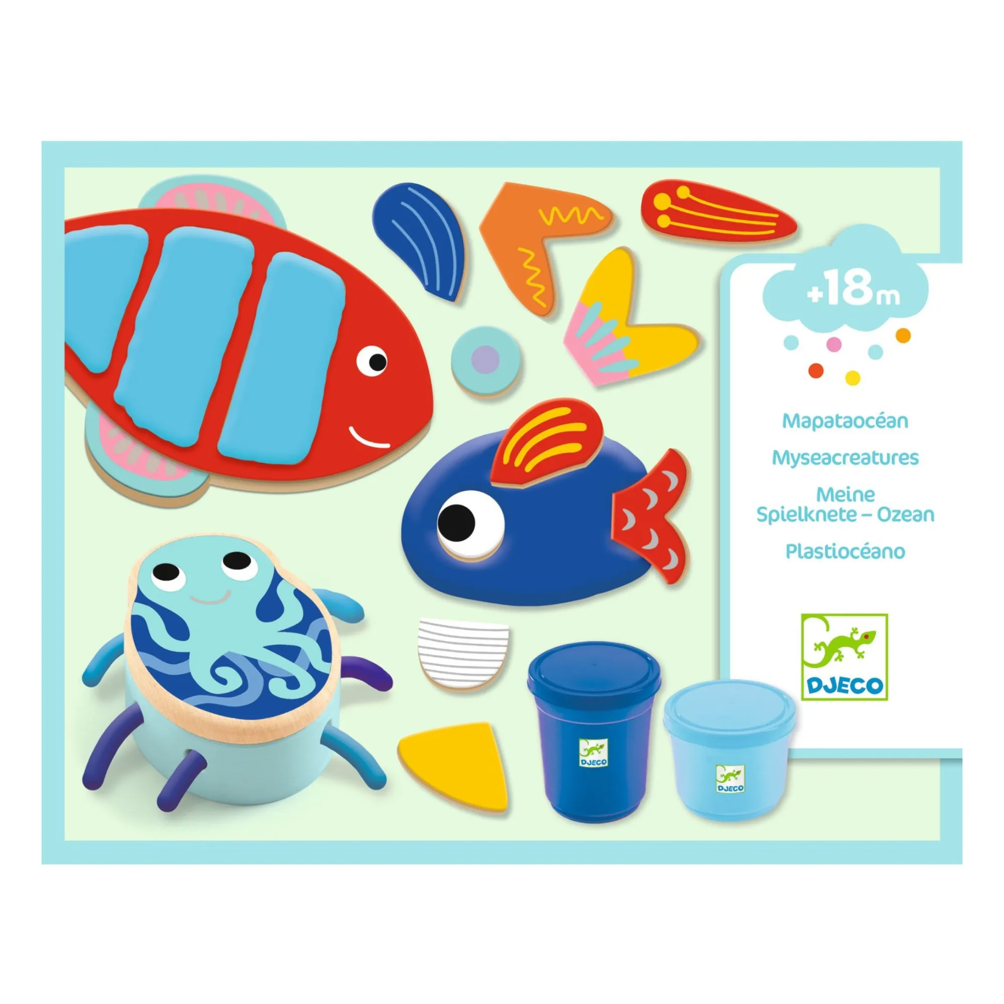 Djeco Multicoloured Mapataocean Modeling Clay