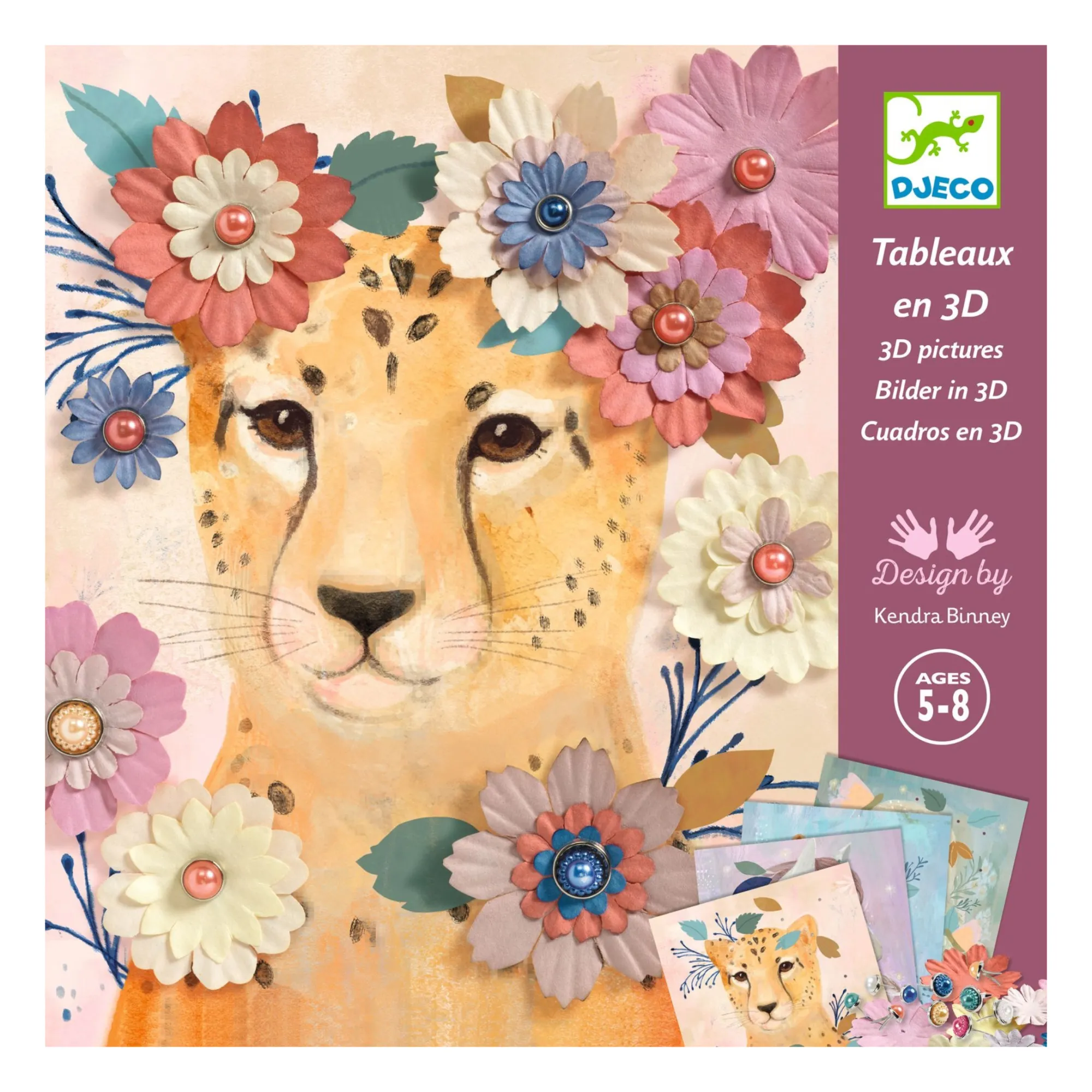 Djeco Multicoloured Creative Paper Wreaths
