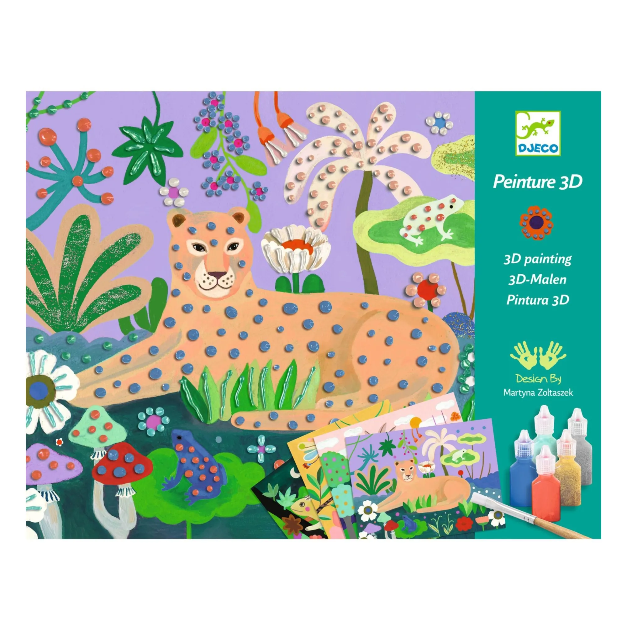 Djeco Multicoloured Tropical Forest Painting