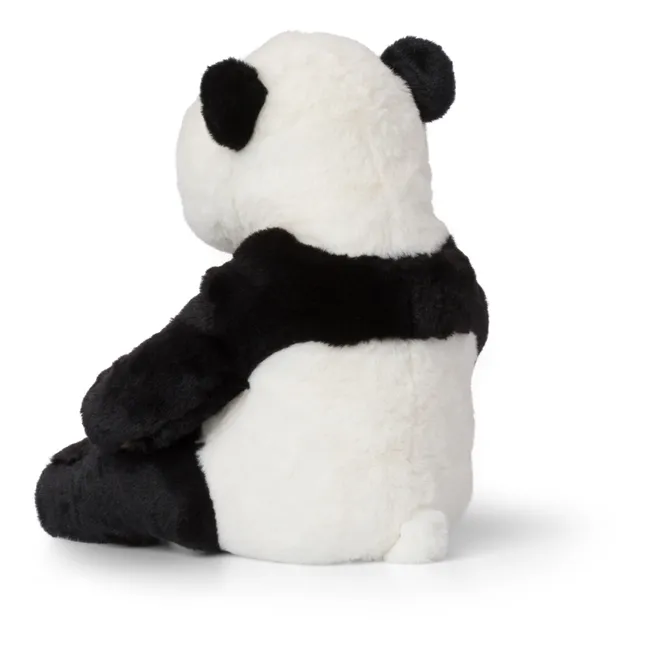 Eco Panda de felpa sentado | Noir/Blanc