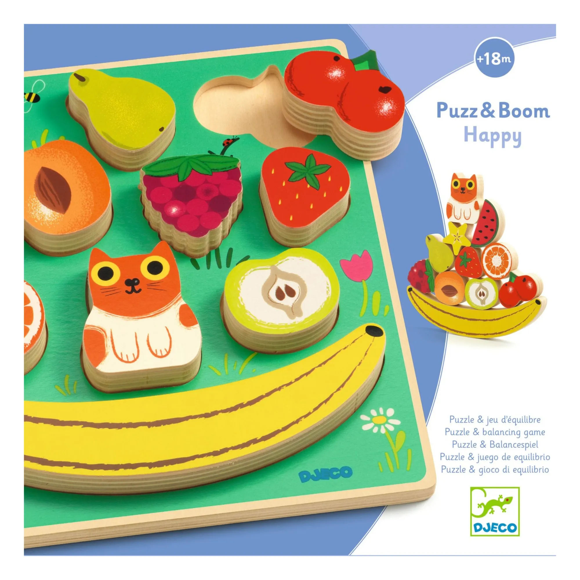 Djeco Multicoloured Boom Happy 3D Puzzle