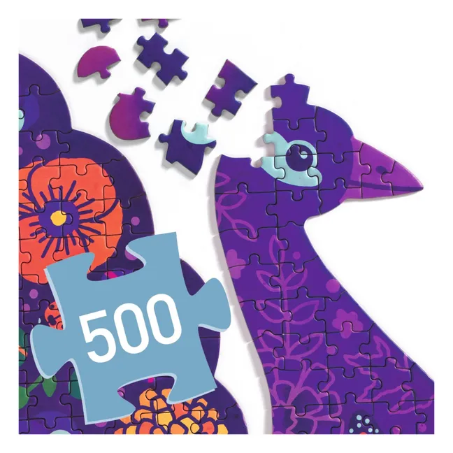 Puzzle pavo real - 500 piezas