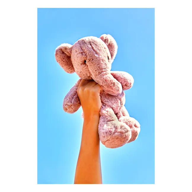 Peluche Ebu l'Eléphant  | Rose