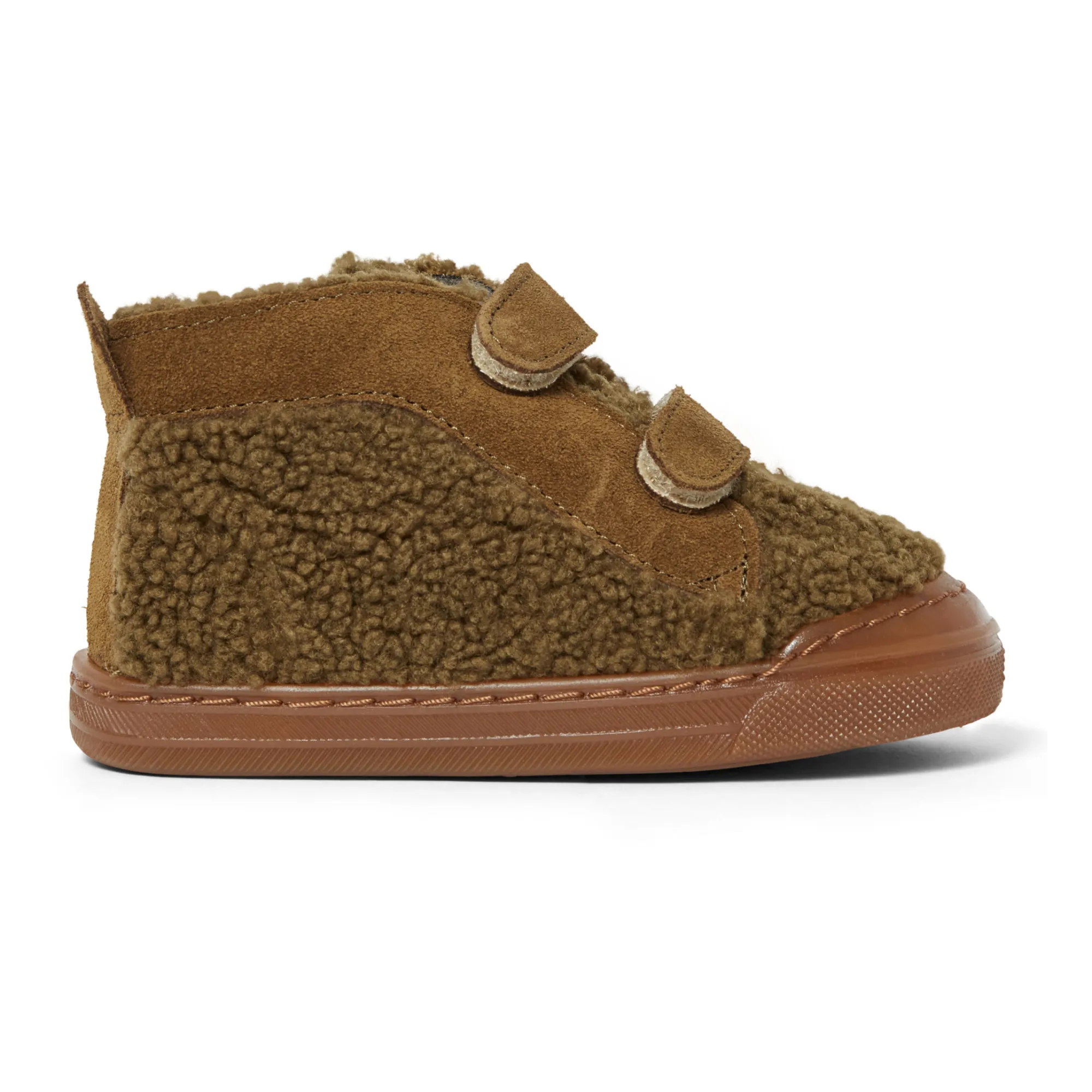 Pèpè Green Shearling Scratch Sneakers
